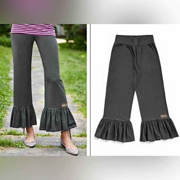 Matilda Jane Black Ruffle-Hem Knit Pants - Picture 8 of 11
